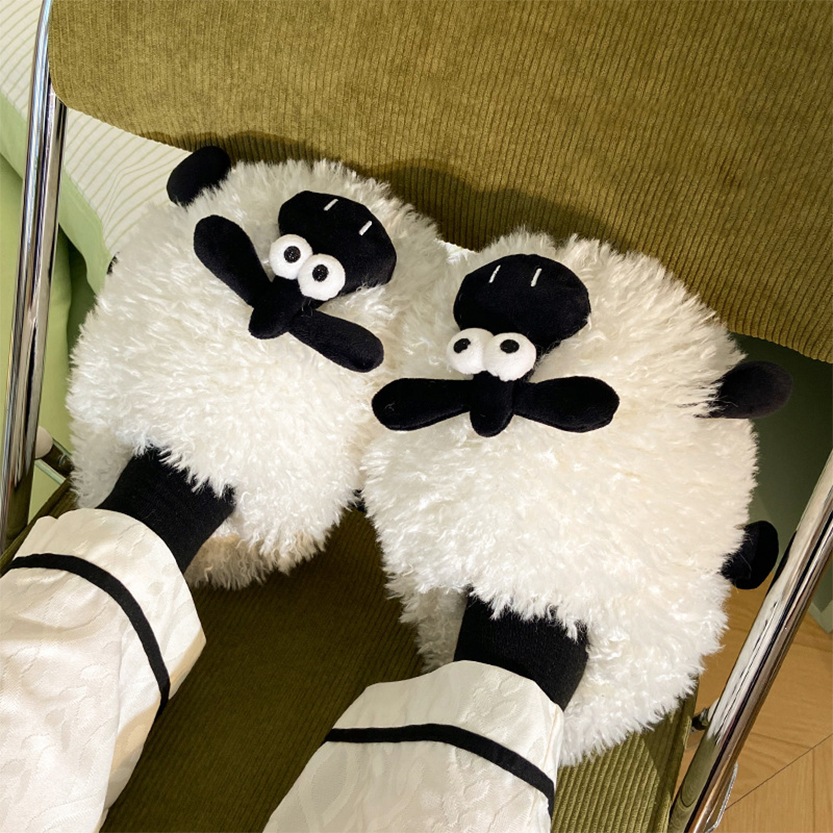 Funki Findz | Shoes | Unisex Cute Wide Eyed Sheep Slippers