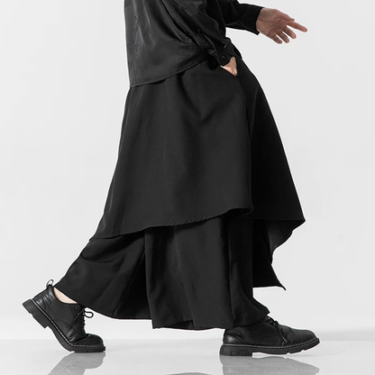 Funki Findz | Skirts | Men's Japanese Style Wide Leg Skirt/Pant