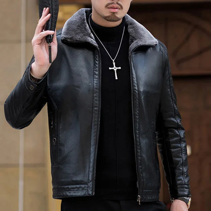 Funki Findz | Jackets | Men's Luxury Faux Leather Winter Jacket