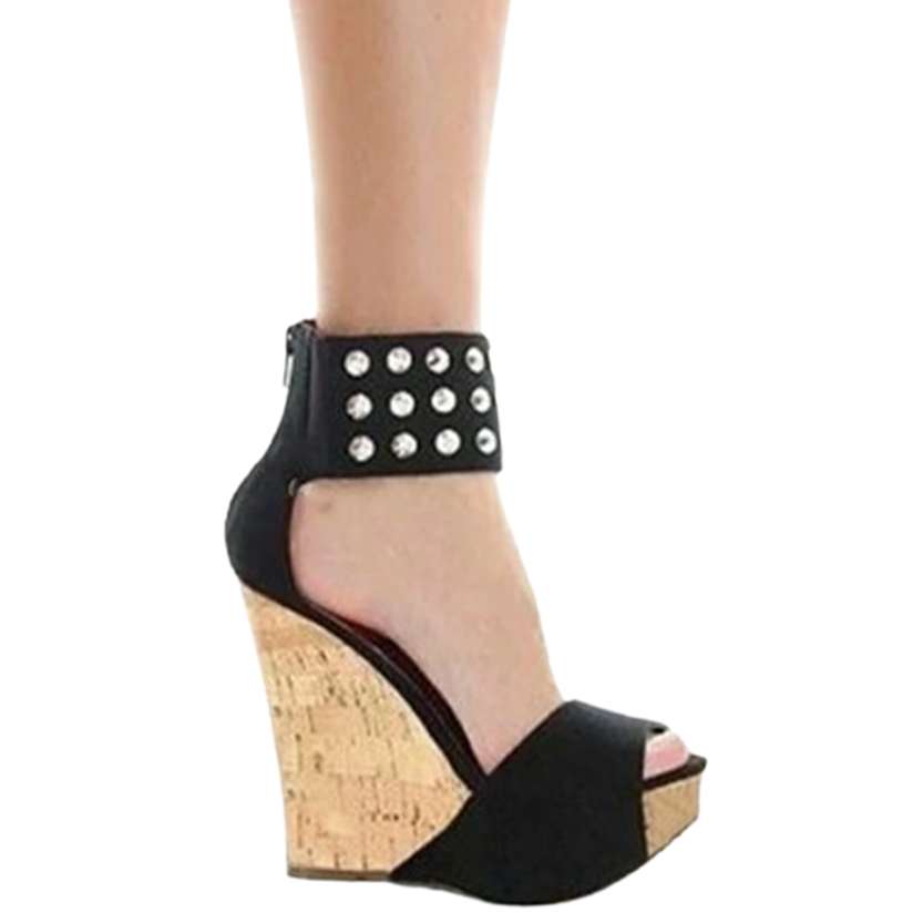 Funki Findz | Shoes | Women's Super High Rivet Wedge Sandals