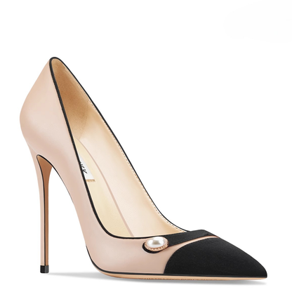 Funki Findz | Shoes | Women's Luxury Pearl Button High Stilettos