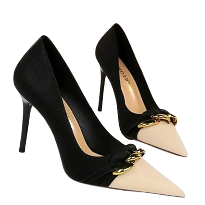 Funki Findz | Shoes | Women's Two Toned Buckle Toe Pumps