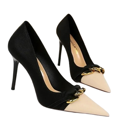 Funki Findz | Shoes | Women's Two Toned Buckle Toe Pumps