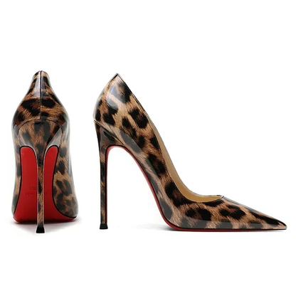 Funki Findz | Shoes | Women's Patent Leather Leopard Stilettos