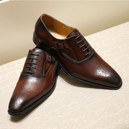 Funki Findz | Shoes | Men's Luxury Genuine Leather Dress Shoe