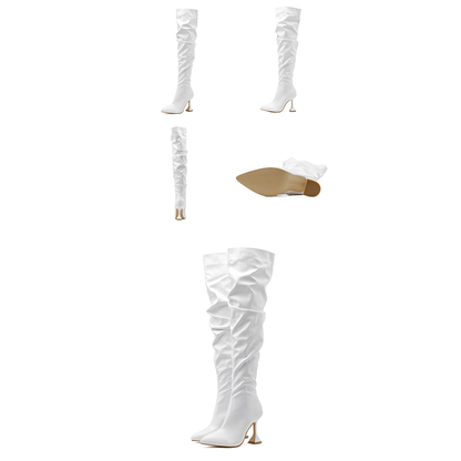 Funki Findz | Boots | Women's Over The Knee  Faux Leather Boot