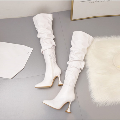 Funki Findz | Boots | Women's Over The Knee  Faux Leather Boot