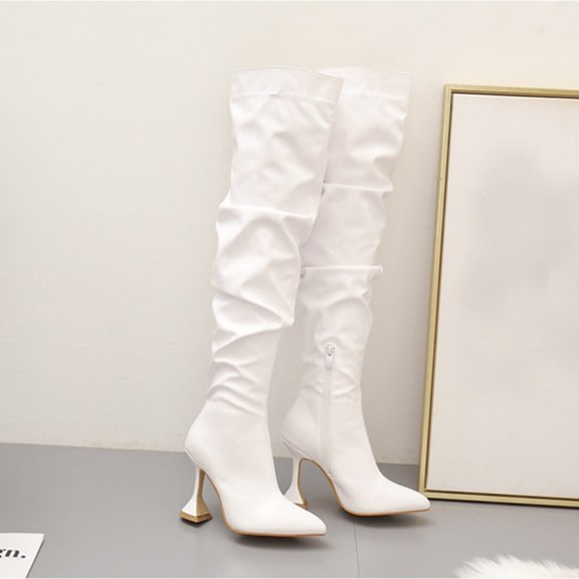 Funki Findz | Boots | Women's Over The Knee  Faux Leather Boot