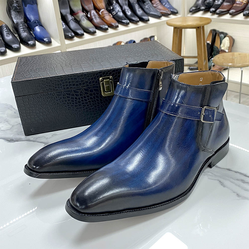 Funki Findz | Boots | Men's Genuine Leather Formal Dress Boots