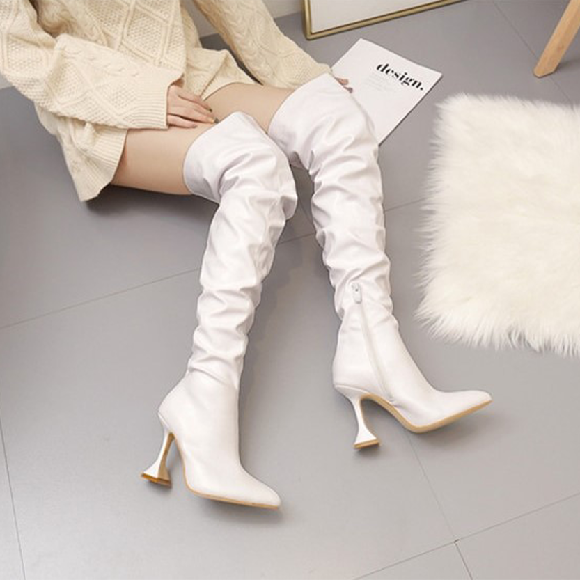 Funki Findz | Boots | Women's Over The Knee  Faux Leather Boot