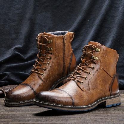 Funki Findz | Boots | Men's Leather Dress Boot | Retro Ankle Boot