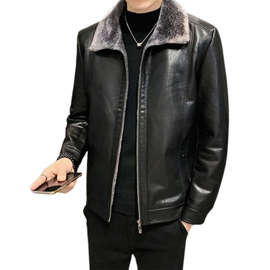Funki Findz | Jackets | Men's Luxury Faux Leather Winter Jacket