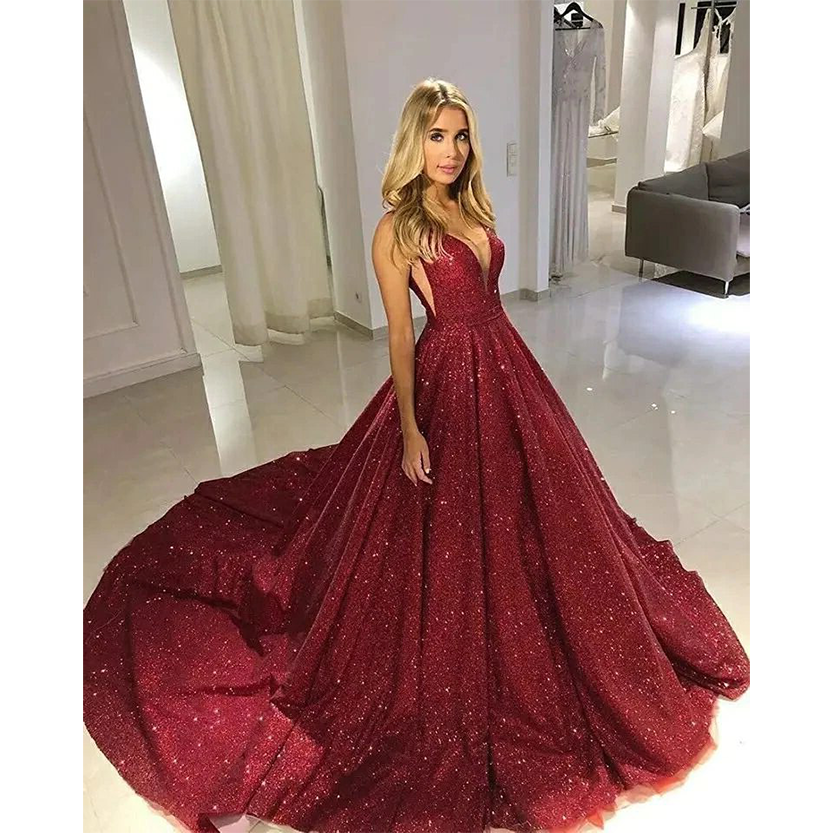 Funki Findz | Dresses | Women's Long Sparkly Sequin Ball Gown