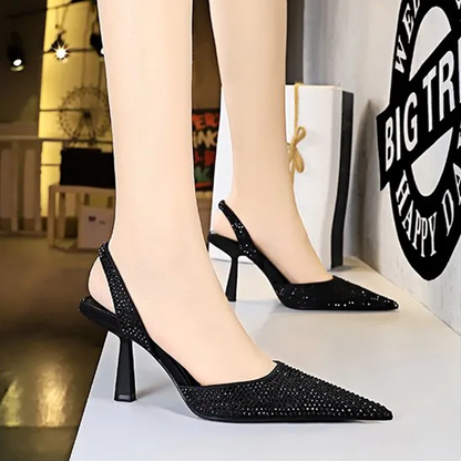 Funki Findz | Shoes | Women's Shiny Beaded Mid Heeled Mules