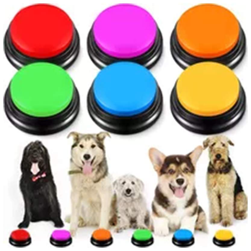 Funki Findz | Pet Toys | Recordable Button Learning Aid for Kids, Pets