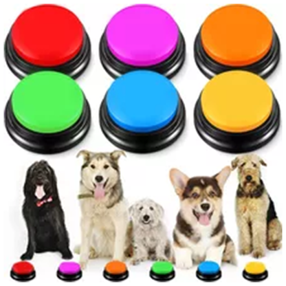 Funki Findz | Pet Toys | Recordable Button Learning Aid for Kids, Pets