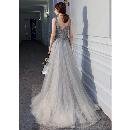 Funki Findz | Dresses | Women's Long Chiffon Tulle Prom Dress