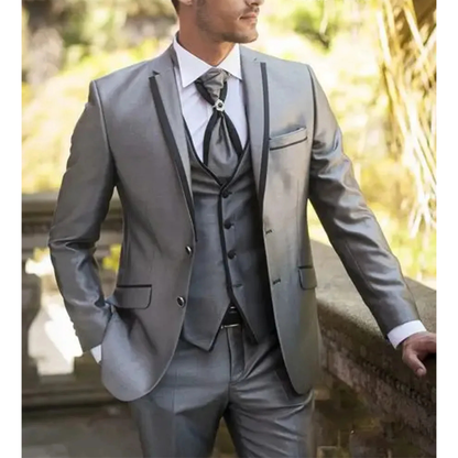 Funki Findz | Suits | Men's Luxury Formal Wedding Tuxedos 3Pc