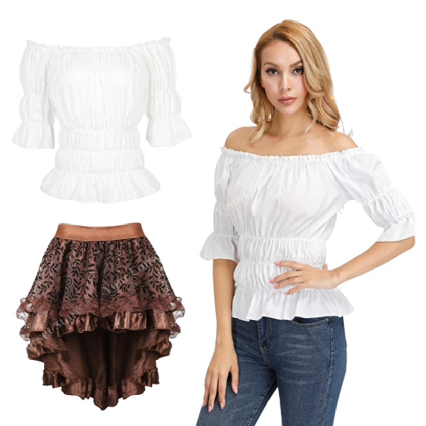 Funki Findz | Dresses | Women's Steampunk Top Corset Skirt Set
