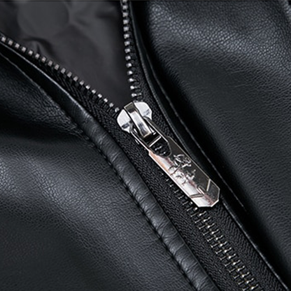 Funki Findz | Jackets | Men's Leather Fleece, Duck Down Jacket