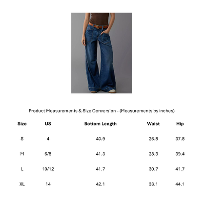 Funki Findz | Pants | Women's High Waist Wide Leg Wash Jeans