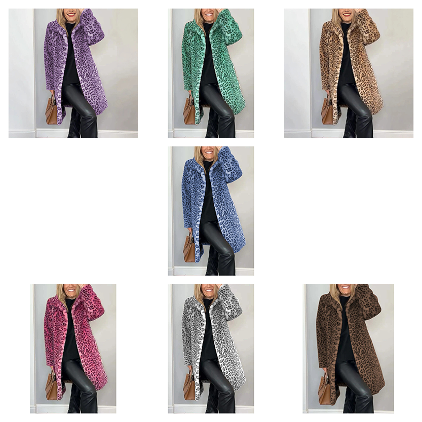 Funki Findz | Jackets | Women's Leopard Print Plush Coat