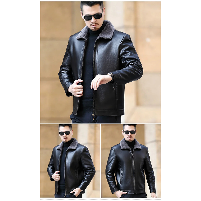 Funki Findz | Jackets | Men's Leather Fleece Lined Short Jackets