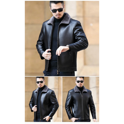 Funki Findz | Jackets | Men's Leather Fleece Lined Short Jackets