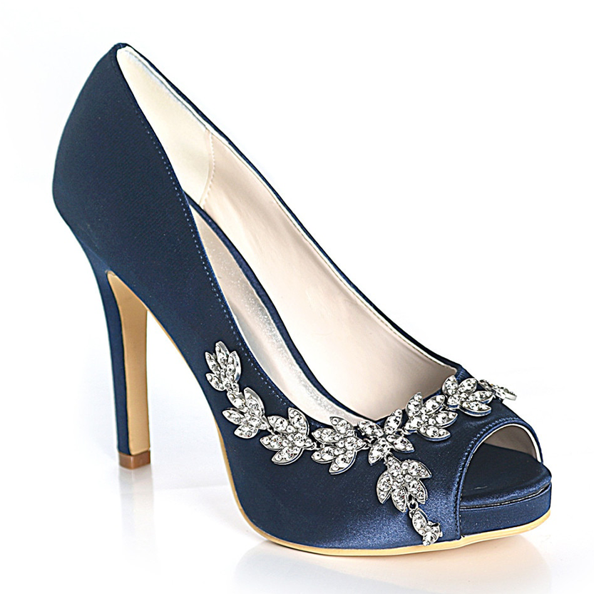 Funki Findz | Shoes | Women's Satin Peep Toe Wedding Shoes