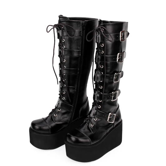 Funki Findz | Boots | Women's Gothic Punk Cross Platform Boots