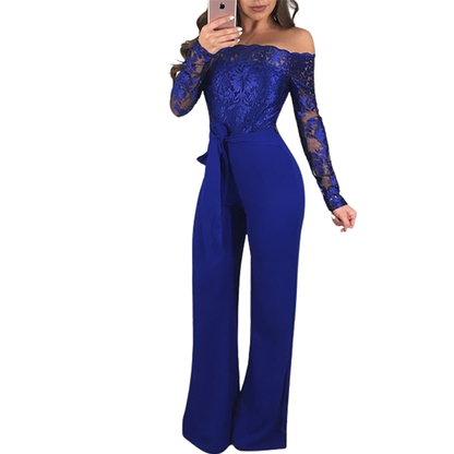 Funki Findz | Pants | Women's Elegant Lace Evening Jumpsuit