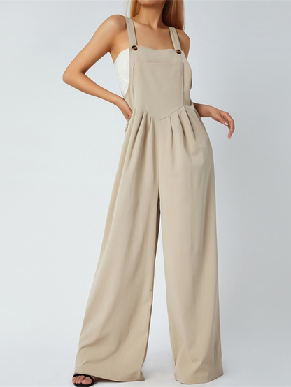 Funki Findz | Pants | Women's Elegant Wide Leg Bib Romper
