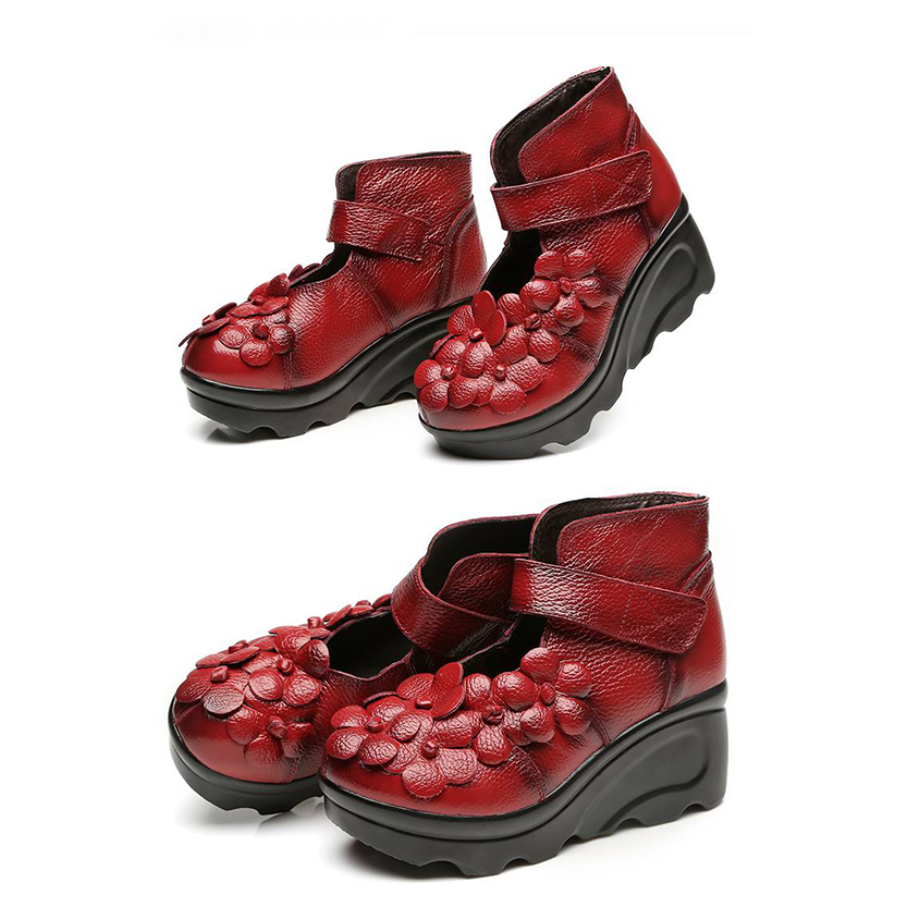 Funki Findz | Boots | Women's Gothic Designer Floral Ankle Boot