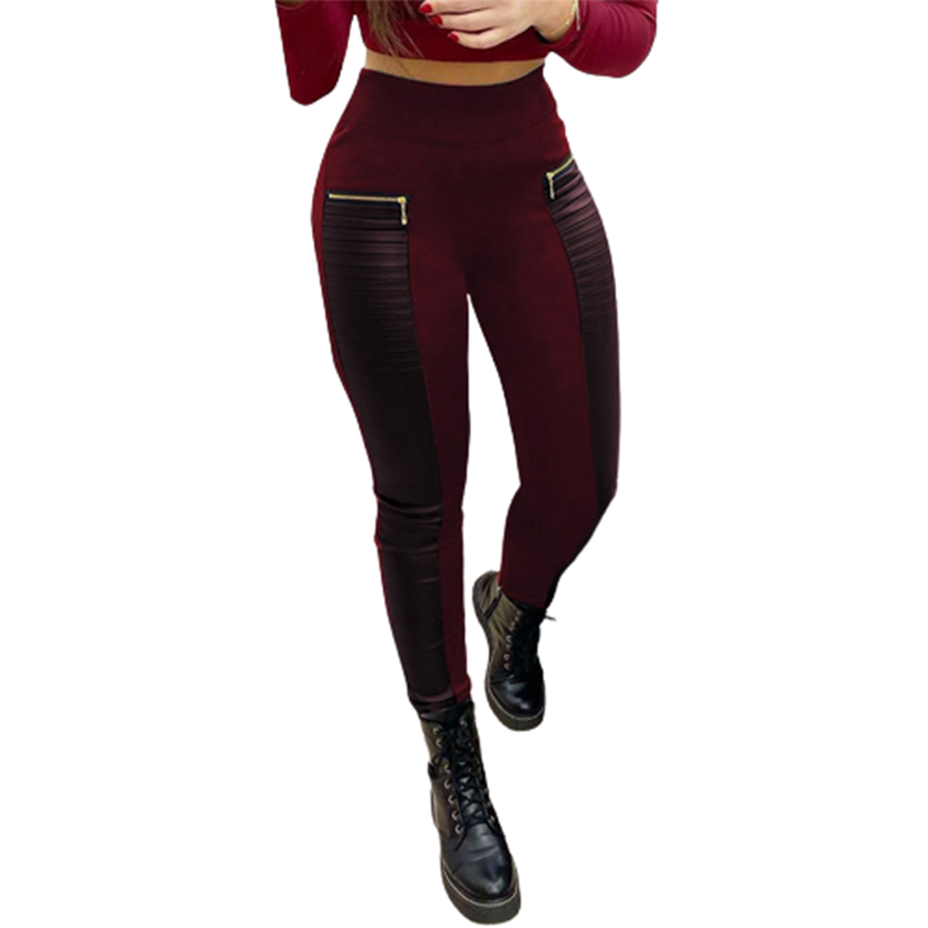 Funki Findz | Pants | Women Fashion PU Leather Pencil Pant