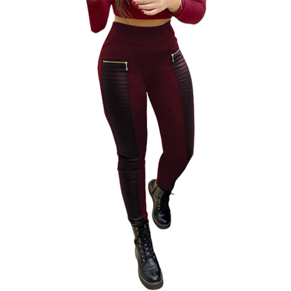 Funki Findz | Pants | Women Fashion PU Leather Pencil Pant