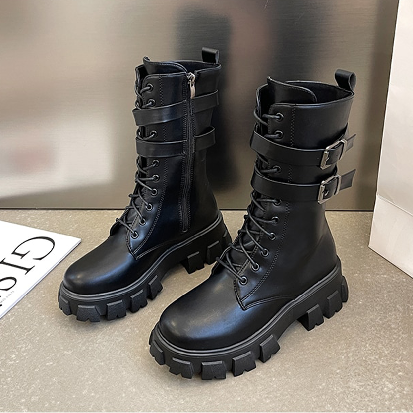 Funki Findz | Boots | Women's Chunky Motorcycle Punk Boots