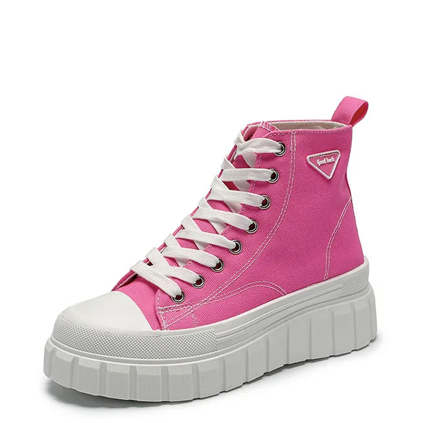 Funki Findz | Boots | Women's Casual Canvas Lace Up Sneakers