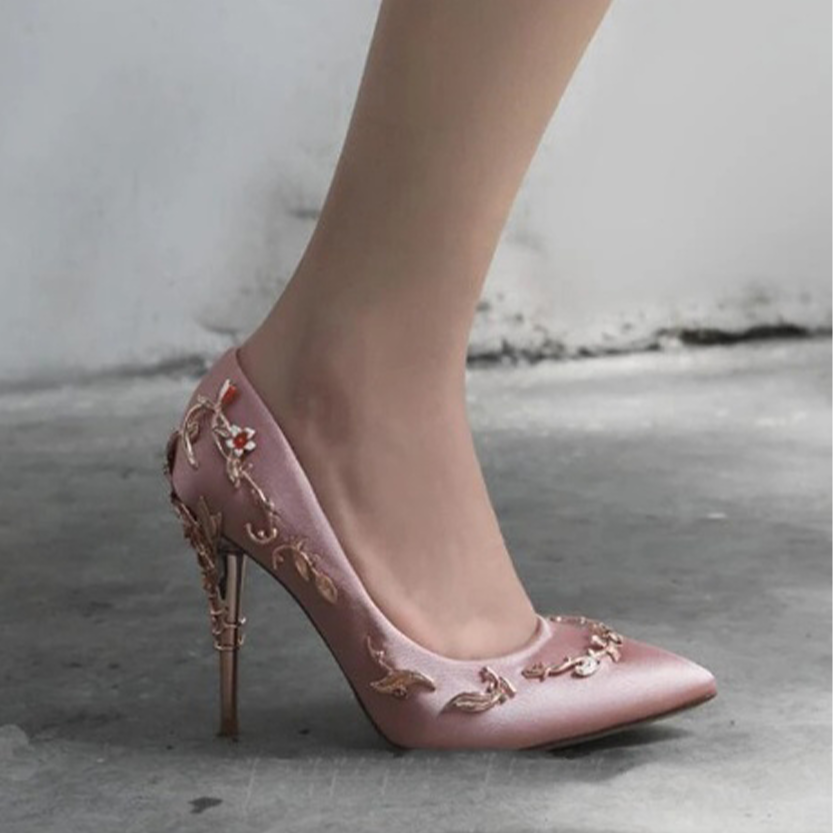 Funki Findz | Shoes | Women's Elegant Silk Formal Prom Stilettos