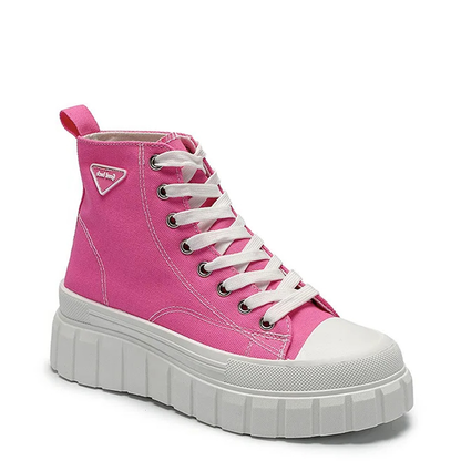 Funki Findz | Boots | Women's Casual Canvas Lace Up Sneakers