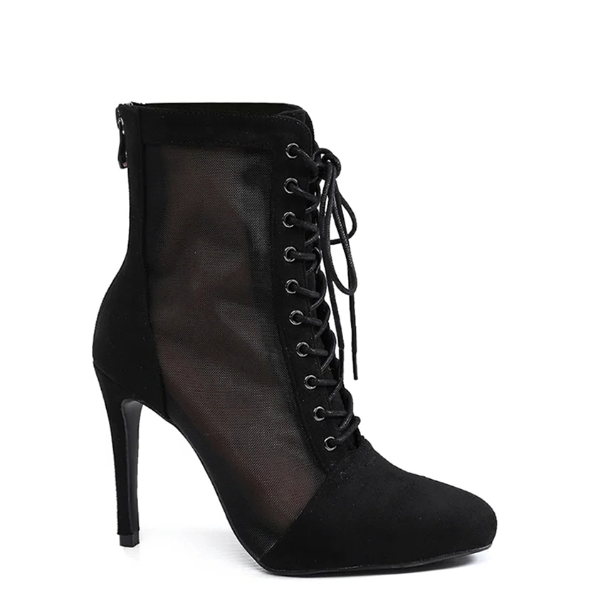 Funki Findz | Boots | Women's Mesh Stiletto Latin Dance Boots
