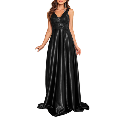 Funki Findz | Dresses | Women's Elegant Satin Sequin Dresses