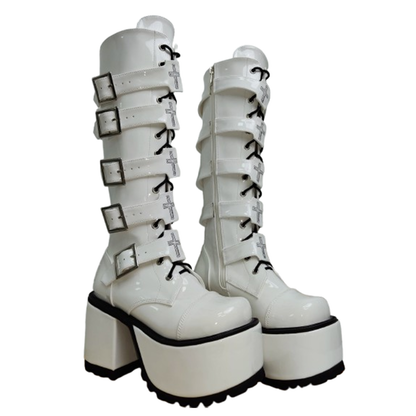 Funki Findz | Boots | Women's Harajuku Buckle Strap Boots
