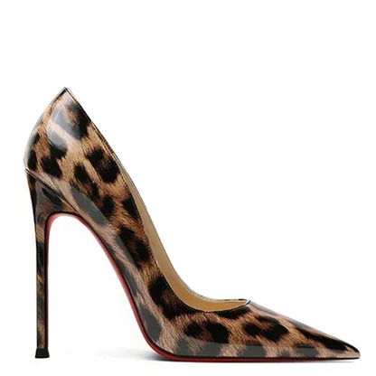 Funki Findz | Shoes | Women's Patent Leather Leopard Stilettos