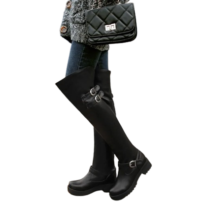 Funki Findz | Boots | Women's Winter Over Knee Flat Boots