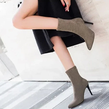 Funki Findz | Boots | Women's Pointed Toe Stiletto Ankle Boots