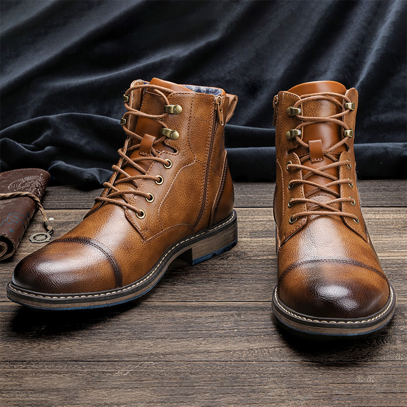 Funki Findz | Boots | Men's Leather Dress Boot | Retro Ankle Boot