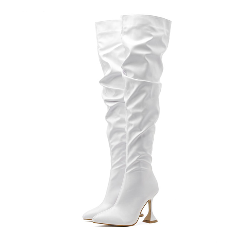 Funki Findz | Boots | Women's Over The Knee  Faux Leather Boot
