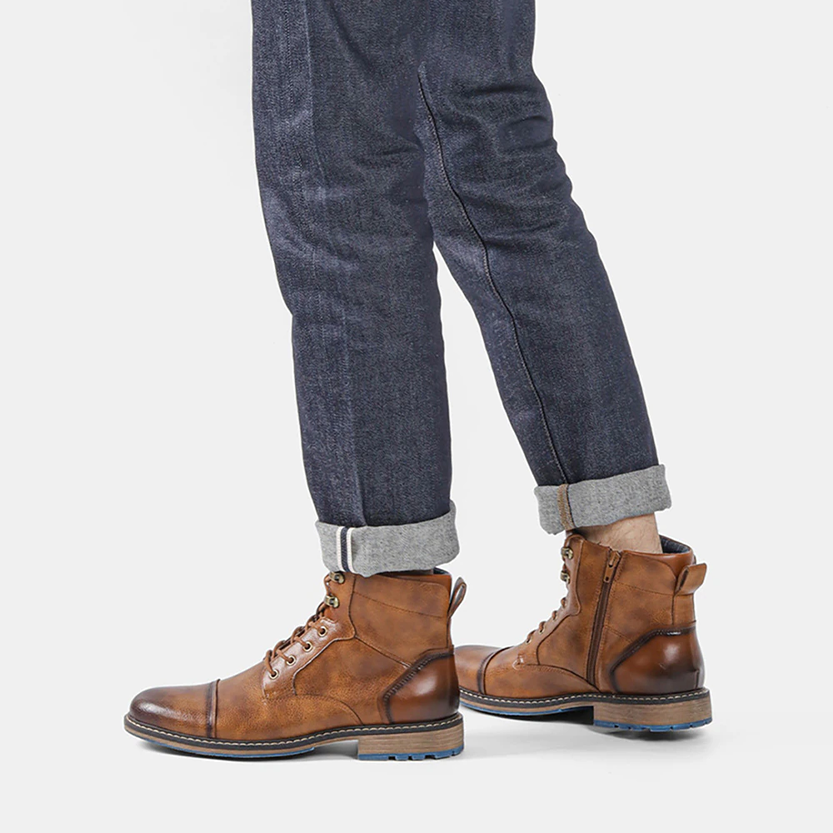 Funki Findz | Boots | Men's Leather Dress Boot | Retro Ankle Boot