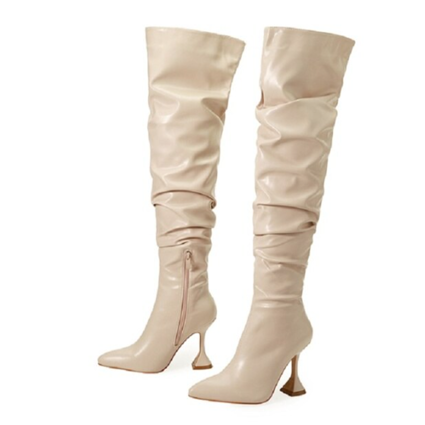 Funki Findz | Boots | Women's Over The Knee  Faux Leather Boot
