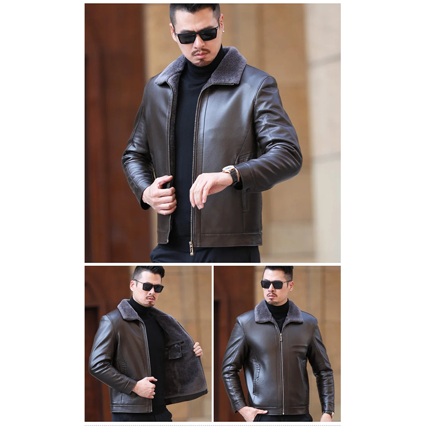 Funki Findz | Jackets | Men's Leather Fleece Lined Short Jackets